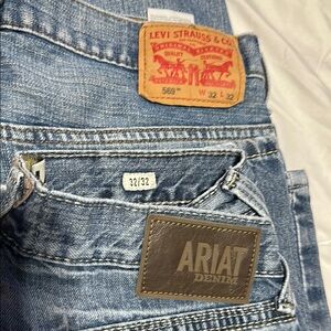 Ariat and Levi’s Denim Blue Jeans bundle 32x32
